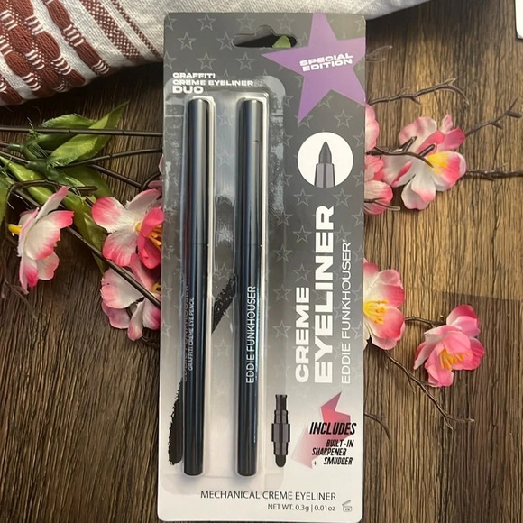 EDDIE FUNKHOUSER Special Edition Crème Eyeliner Duo 2-PAK Black - Picture 1 of 4